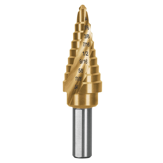 BES-9X Broca escalonada titanio 9 escalones 1/4" a 3/4", Expert