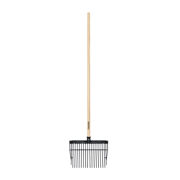 BF-16 Bieldo para estiércol, 16 dientes, mango 54",cabeza plástica
