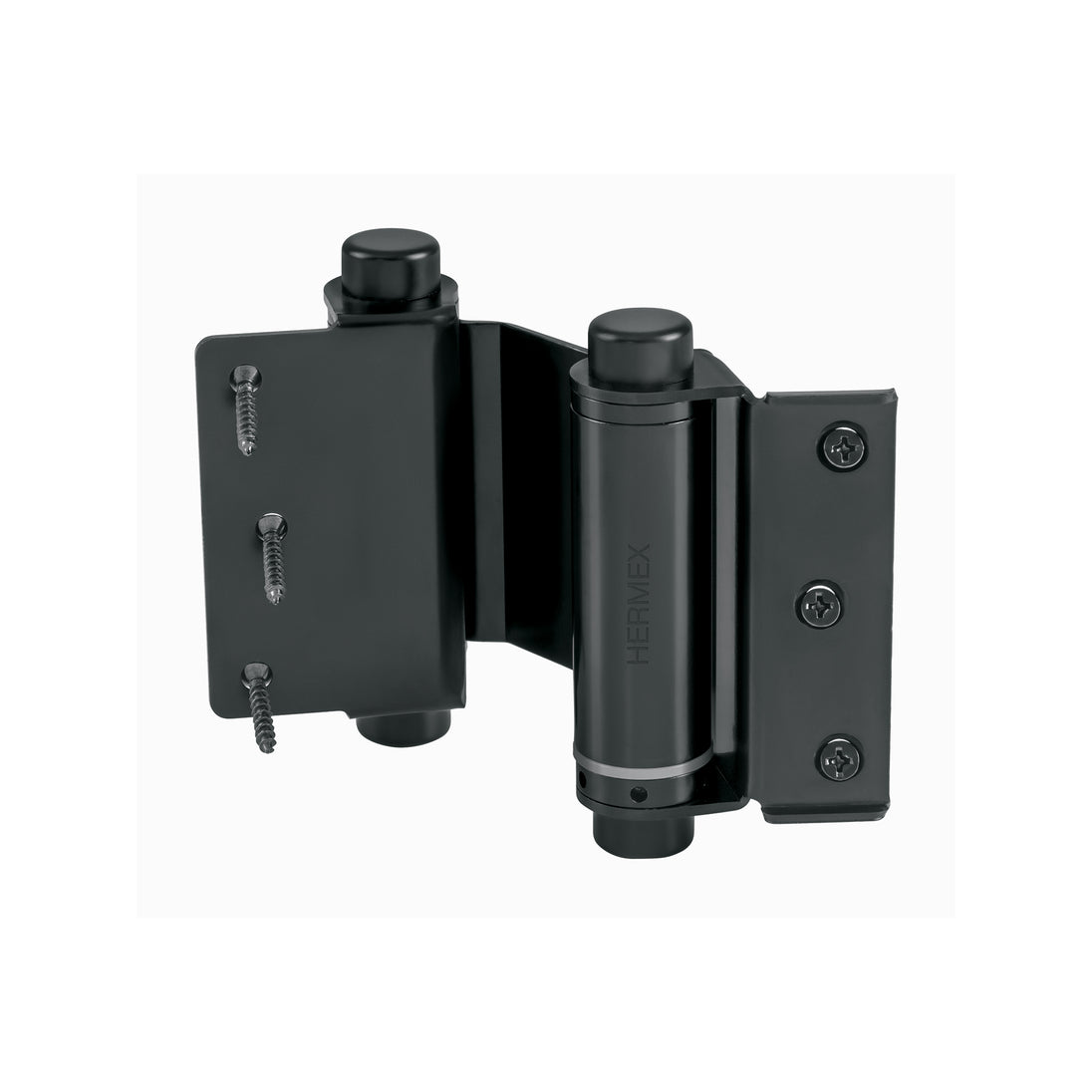 BID-306 Bisagra de doble acción 3" acero negro, HERMEX
