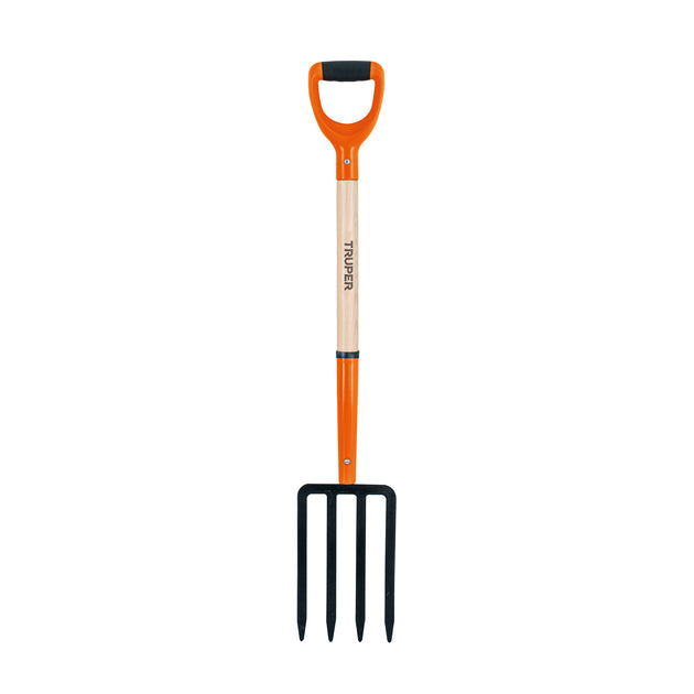BJ-4P Bieldo para jardín, 4 dientes, mgo 29", puño "Y", Truper
