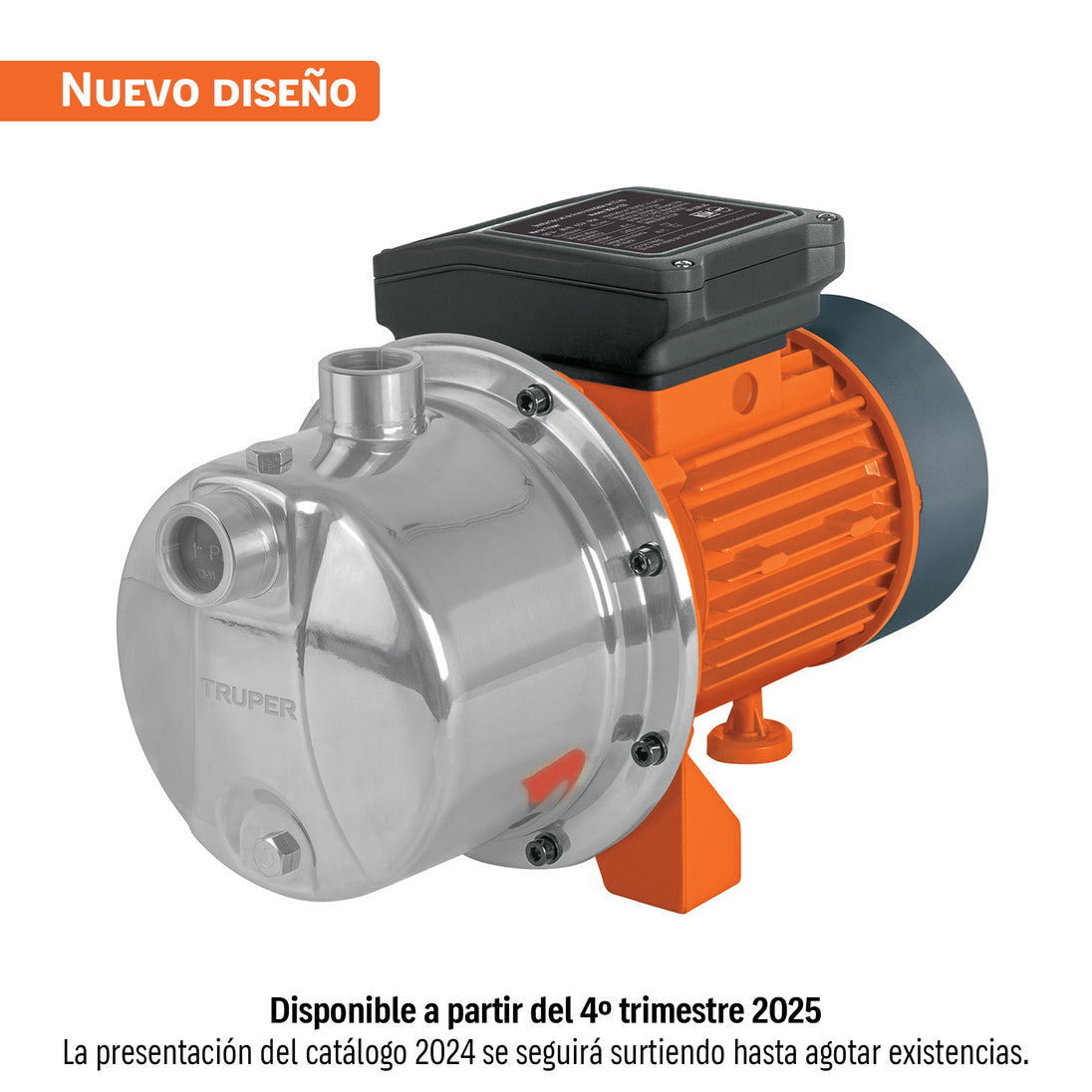 BOAJ-1-1/2I Bomba tipo jet, cabezal de acero inoxidable,1-1/2 HP, TRUPER