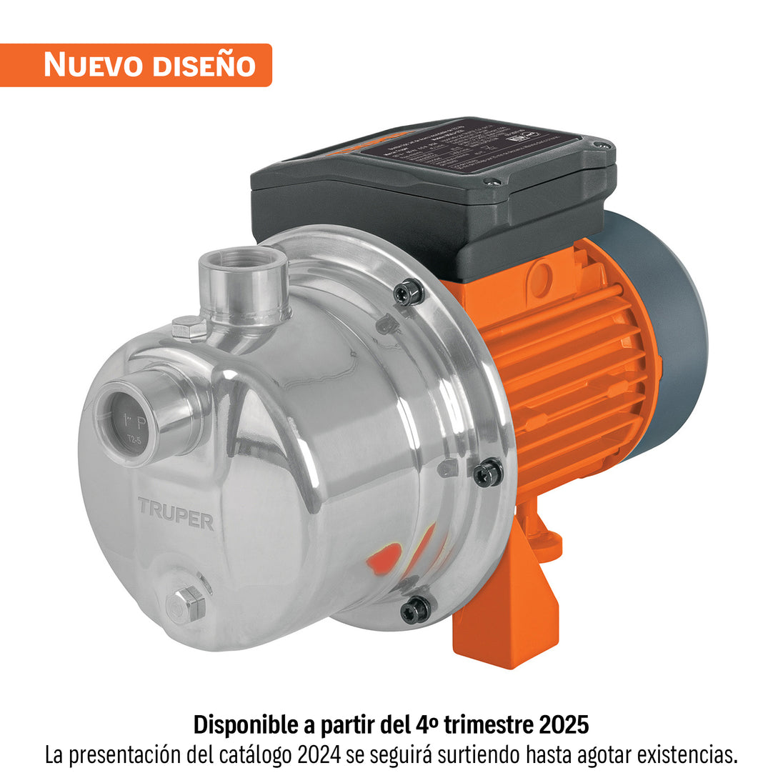 BOAJ-1/2I Bomba tipo jet, cabezal de acero inoxidable, 1/2 HP, TRUPER