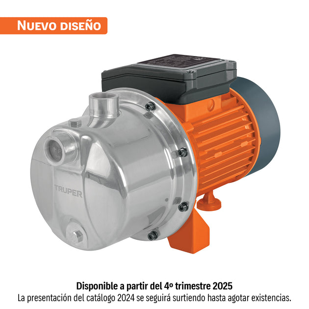 BOAJ-1I Bomba tipo jet, cabezal de acero inoxidable, 1 HP, TRUPER