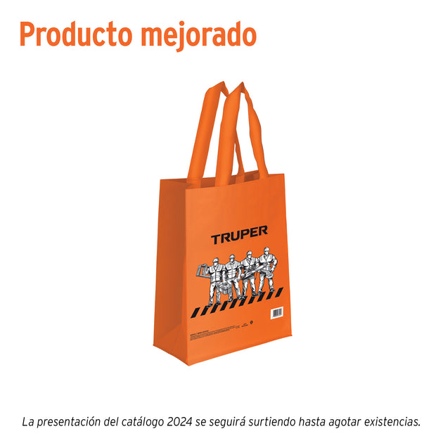 BOEC-30X34 Bolsa ecológica naranja de 30 x 34 cm, Truper