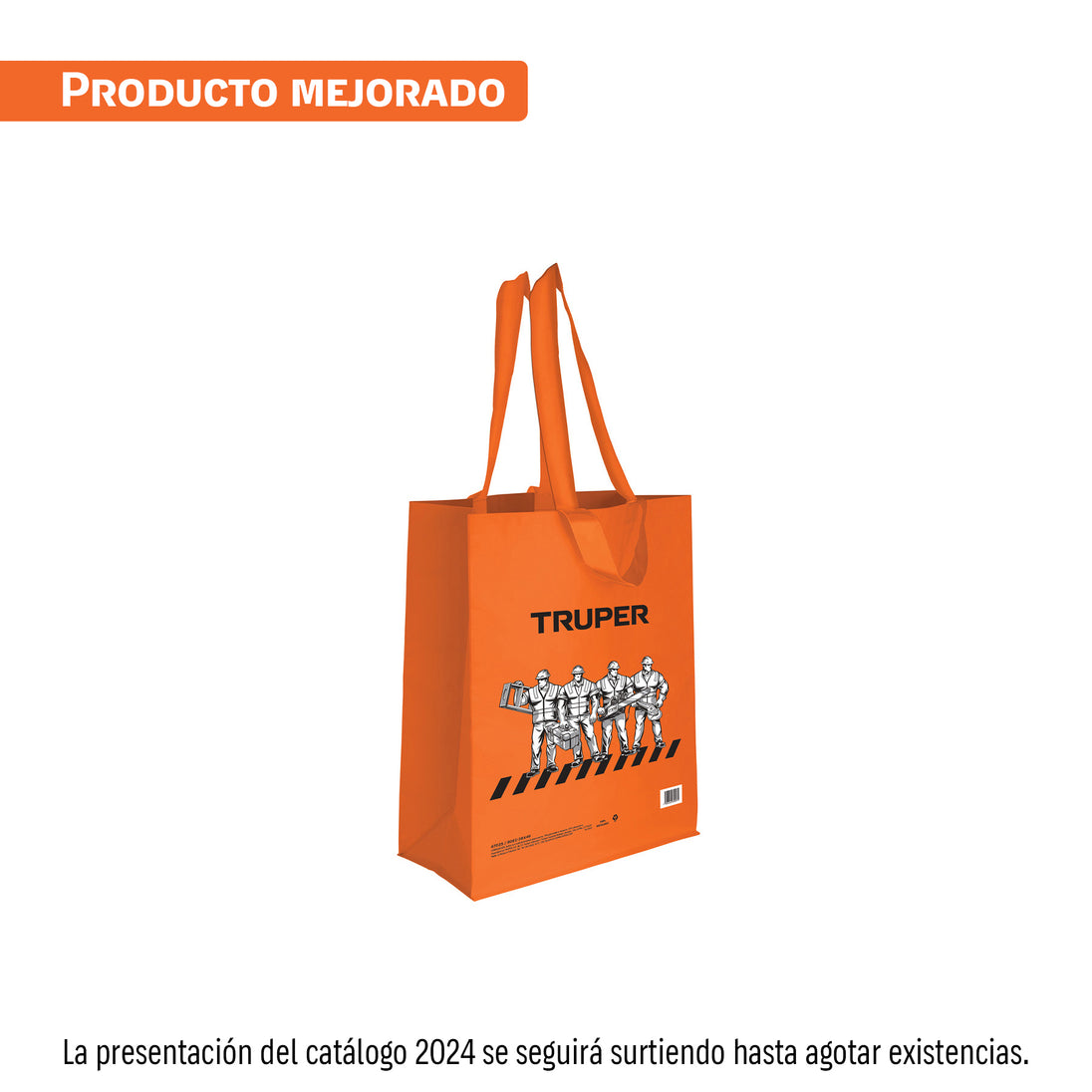 BOEC-38X49 Bolsa ecológica naranja de 38 x 49 cm, Truper
