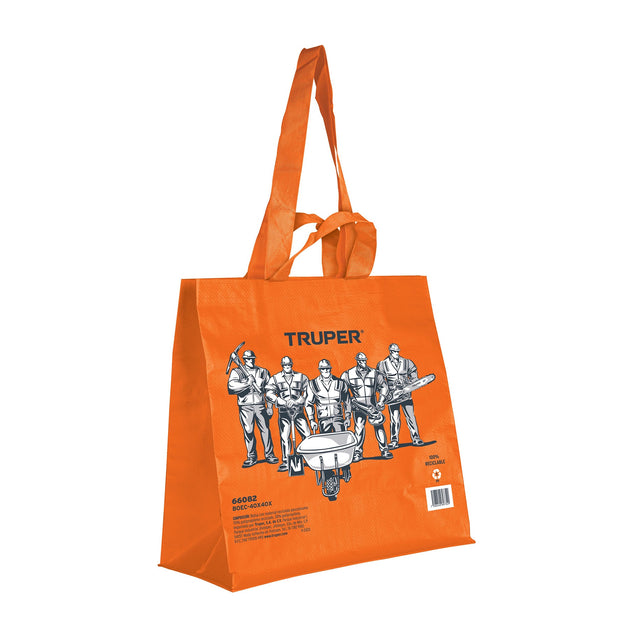 BOEC-40X40X Bolsa ecológica naranja de 40 x 40 cm, Truper
