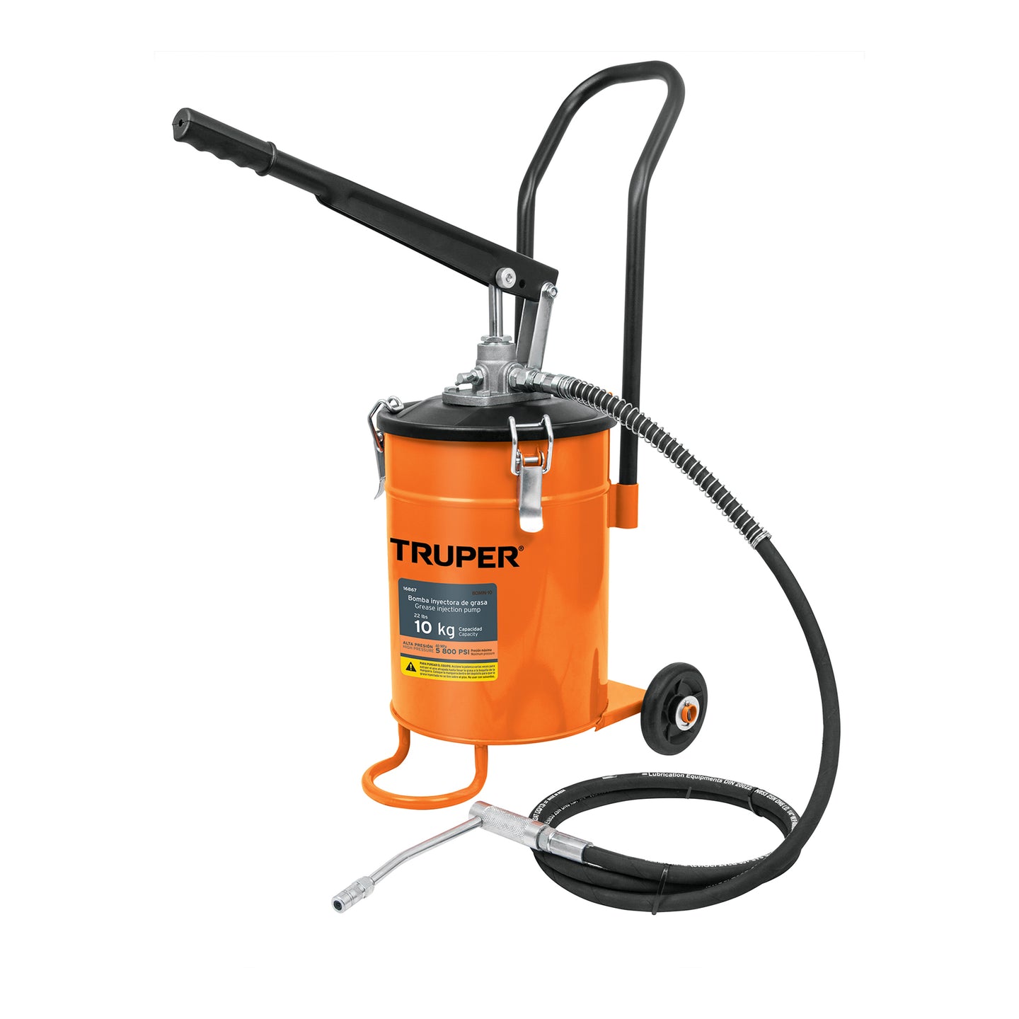 BOMIN-10 Bomba inyectora de grasa, 10 kg, Truper