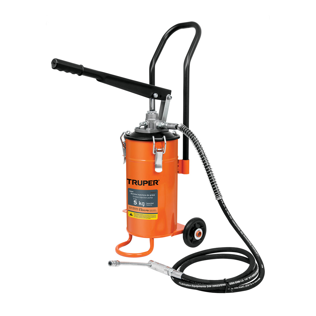BOMIN-5 Bomba inyectora de grasa, 5 kg, Truper