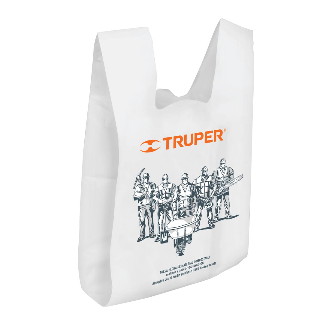BOPO-20X38 Bolsa plástica biodegradable de 20 x 40 cm, Truper