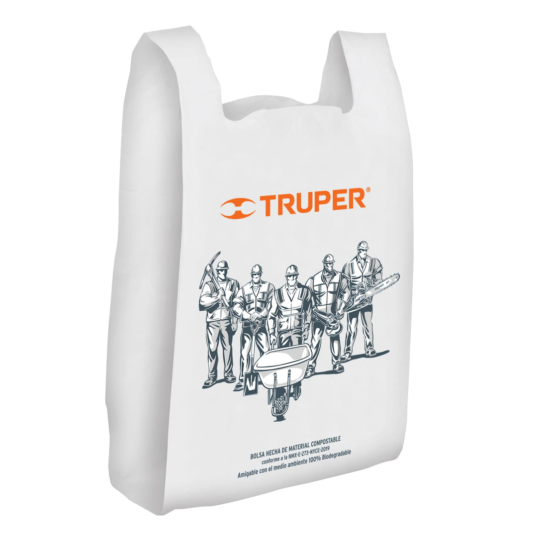 BOPO-36X60 Bolsa plástica biodegradable de 34 x 60 cm, Truper