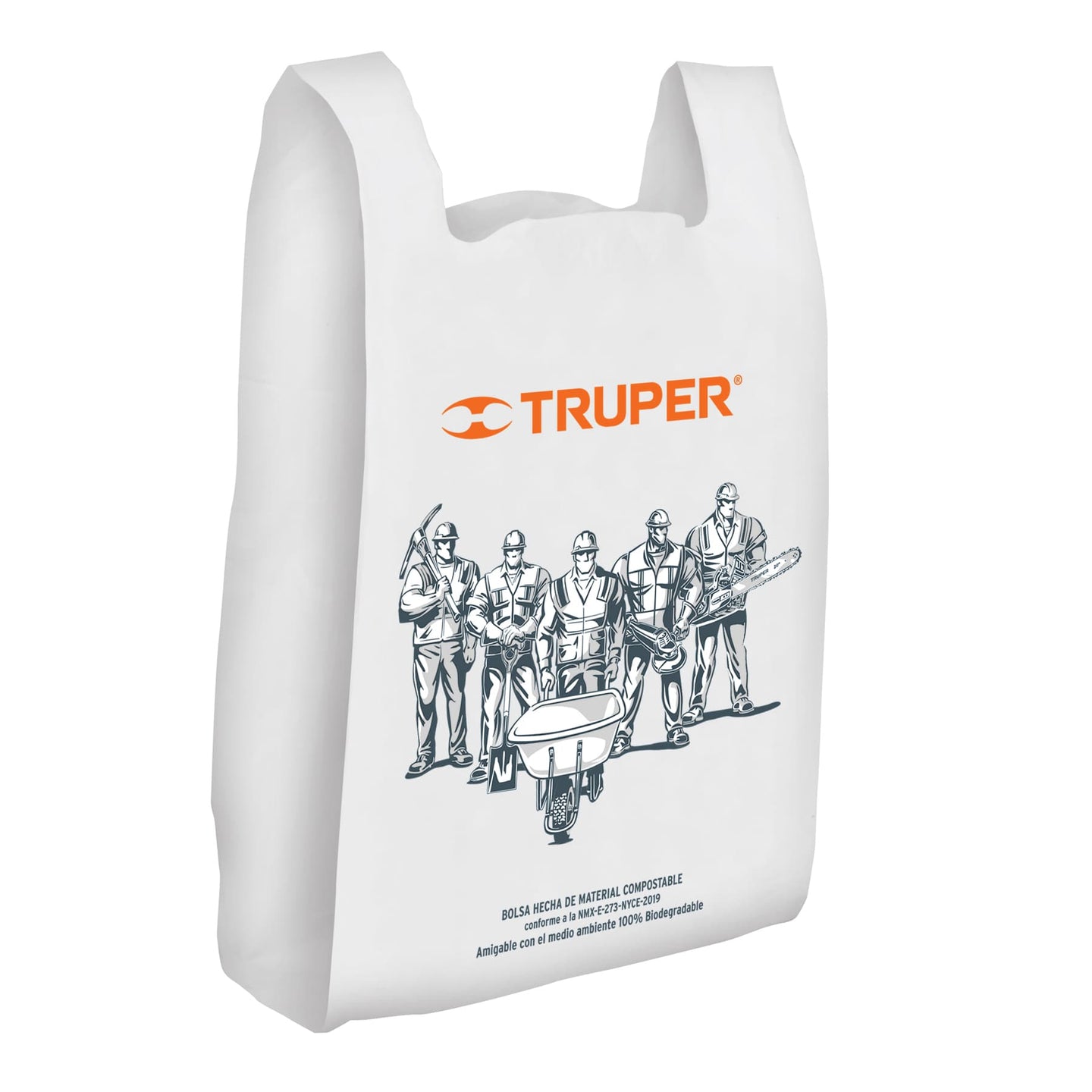 BOPO-36X60 Bolsa plástica biodegradable de 34 x 60 cm, Truper