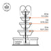 Bomba Sumergible Truper 1/6 HP BOS-1/6FU | Fuentes y Drenaje