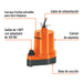 Bomba Sumergible Truper 1/6 HP BOS-1/6FU | Fuentes y Drenaje