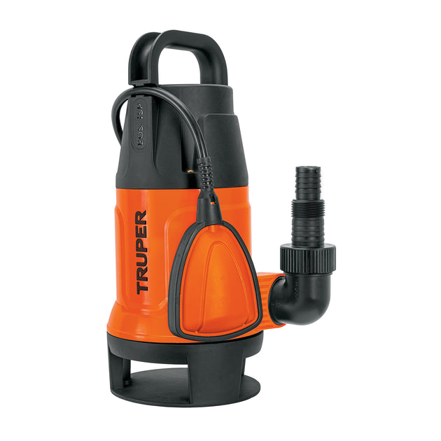 BOS-1SP Bomba sumergible plástica, 1 HP para agua sucia, TRUPER