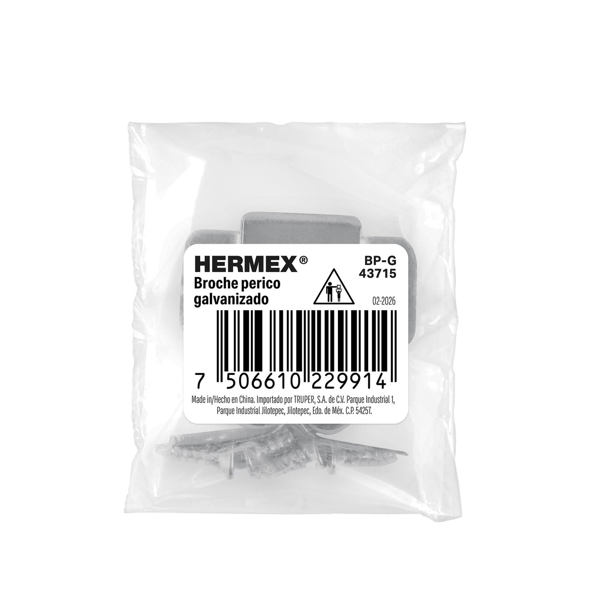Kit Riel Puerta Corrediza Hermex BP-G Rodillos Polipropileno 32x16mm