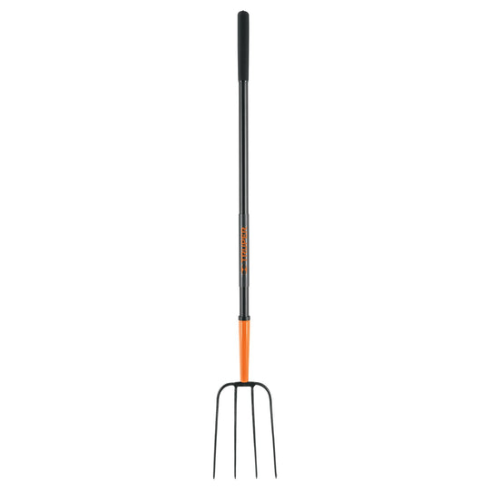 BPJ-4M Bieldo para paja, 4 dientes, mango largo de acero 48" TRUPER