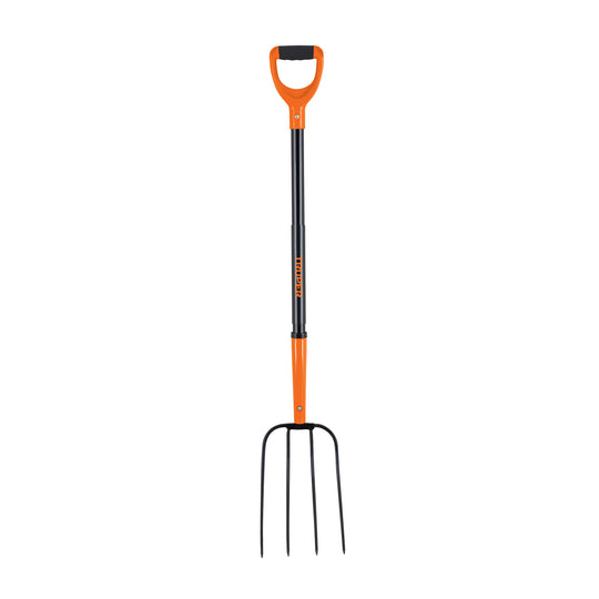 BPJ-4MC Bieldo para paja, 4 dientes, mgo de acero 37", puño "Y"