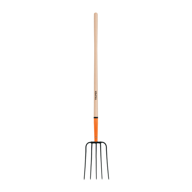 BPJ-5 Bieldo para paja, 5 dientes, mango largo 48", TRUPER