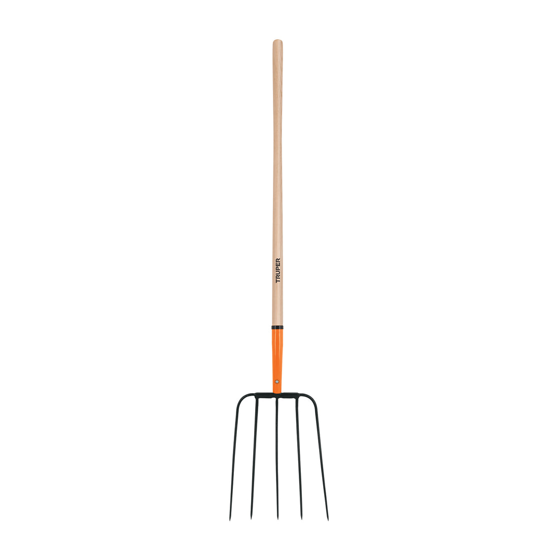 BPJ-5B Bieldo para paja, 5 dientes, mango largo 48", cabeza grande