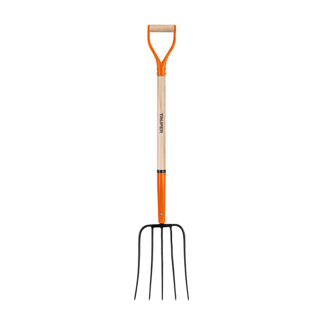 BPJ-5C Bieldo para paja, 5 dientes, mango 34", puño "Y", TRUPER