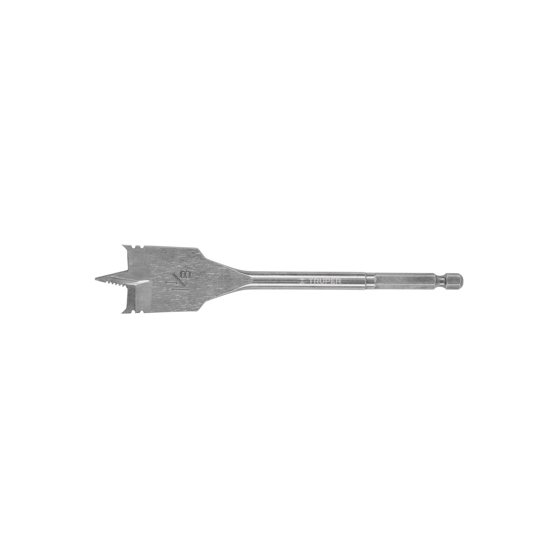 BPT-1-1/8 Broca plana de manita 1-1/8" para madera, Truper
