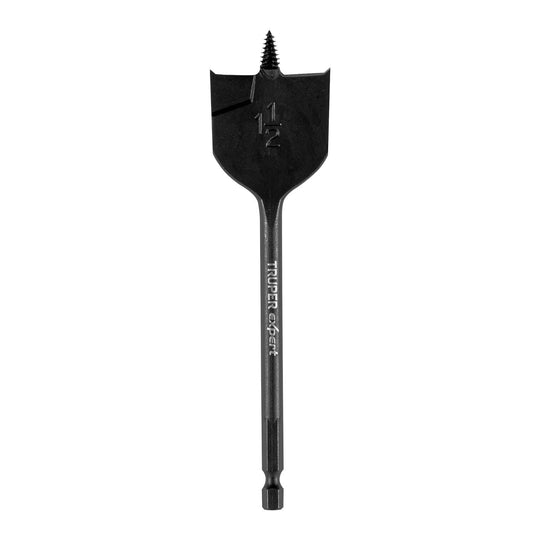 BPX-1-1/2 Broca plana de manita 1-1/2" para madera, Truper Expert