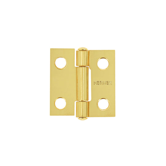 BR-101 Bisagra rectangular 1" acero latonado, HERMEX