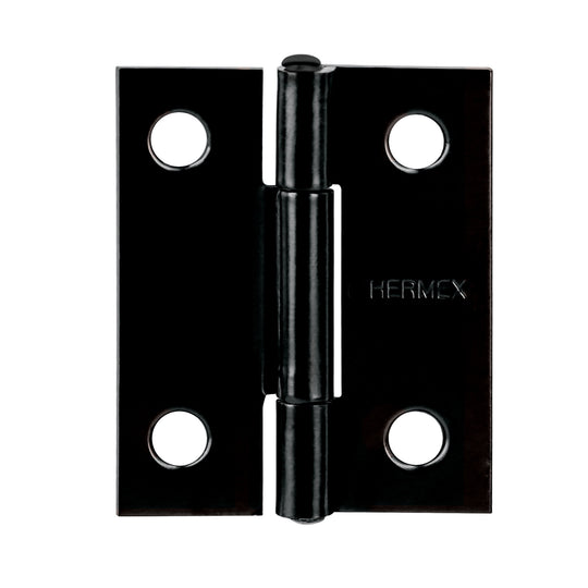 BR-156 Bisagra rectangular 1-1/2" negra, HERMEX