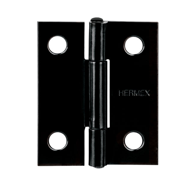 BR-156 Bisagra rectangular 1-1/2" negra, HERMEX