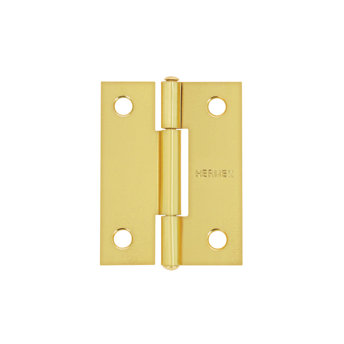 BR-201 Bisagra rectangular 2" acero latonado, HERMEX