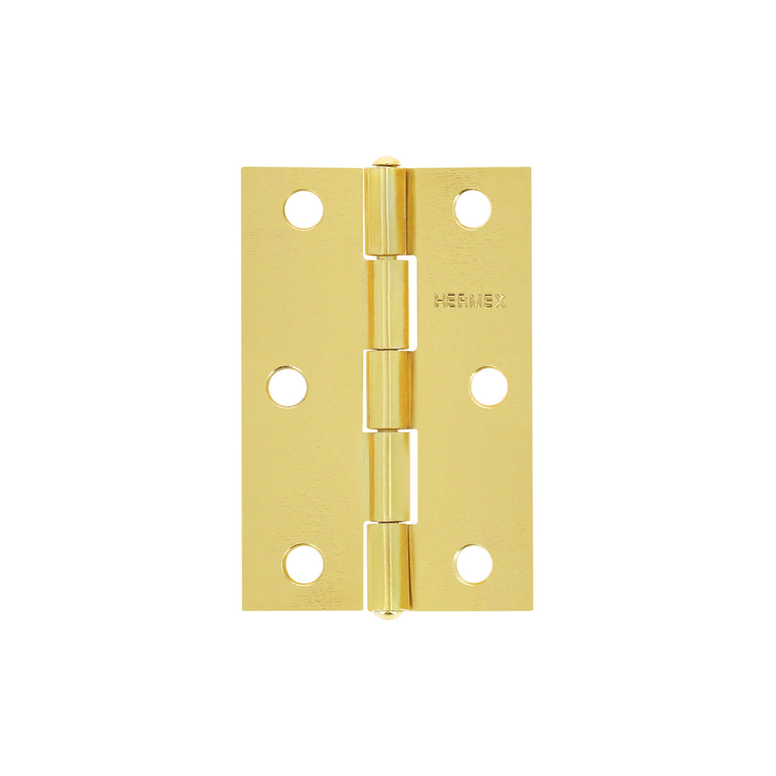 BR-251 Bisagra rectangular 2-1/2" acero latonado, HERMEX