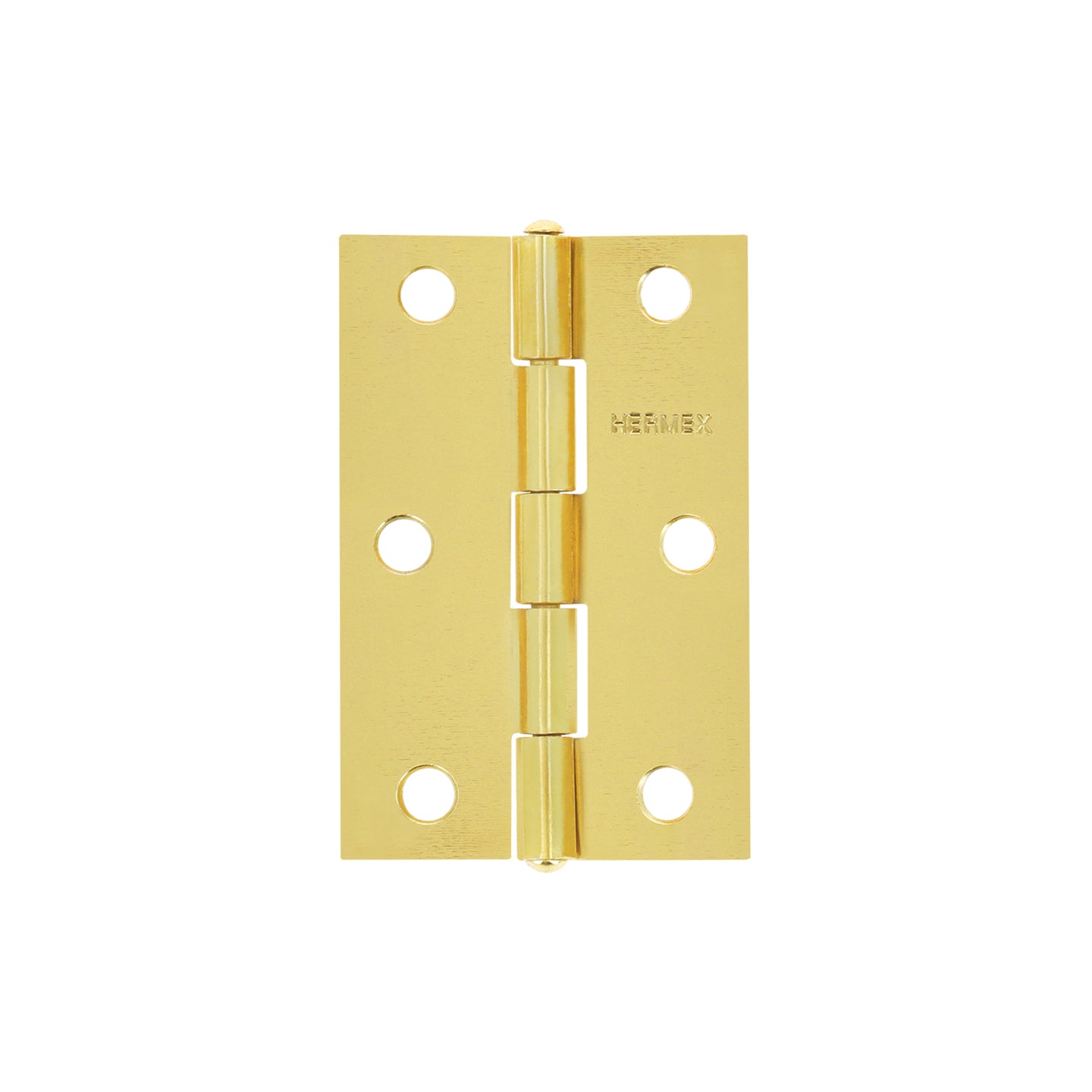 BR-251 Bisagra rectangular 2-1/2" acero latonado, HERMEX