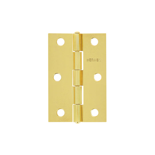 BR-251 Bisagra rectangular 2-1/2" acero latonado, HERMEX