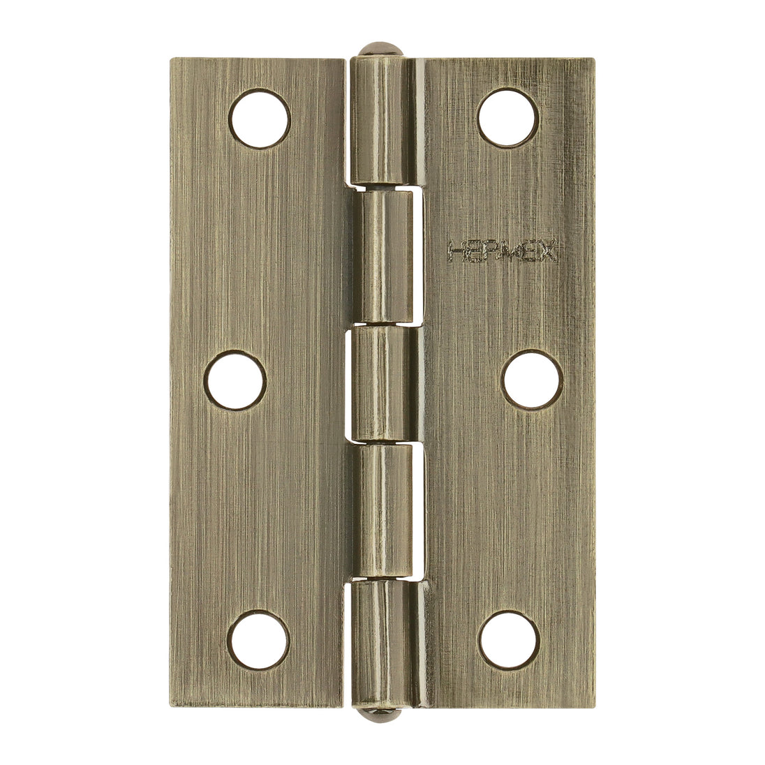 BR-252 Bisagra rectangular 2-1/2" latón antiguo, HERMEX
