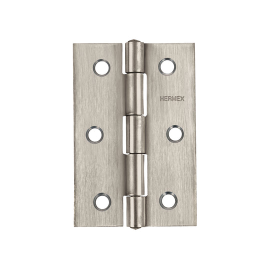 BR-254 Bisagra rectangular 2-1/2" acero inoxidable, HERMEX