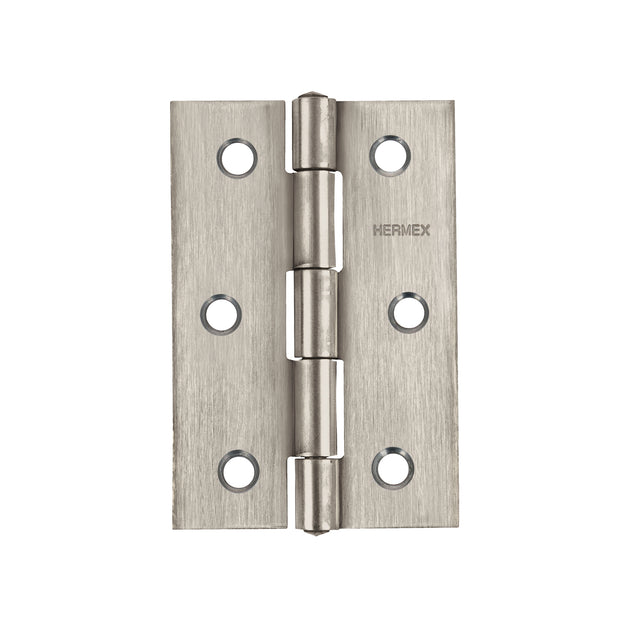 BR-254 Bisagra rectangular 2-1/2" acero inoxidable, HERMEX