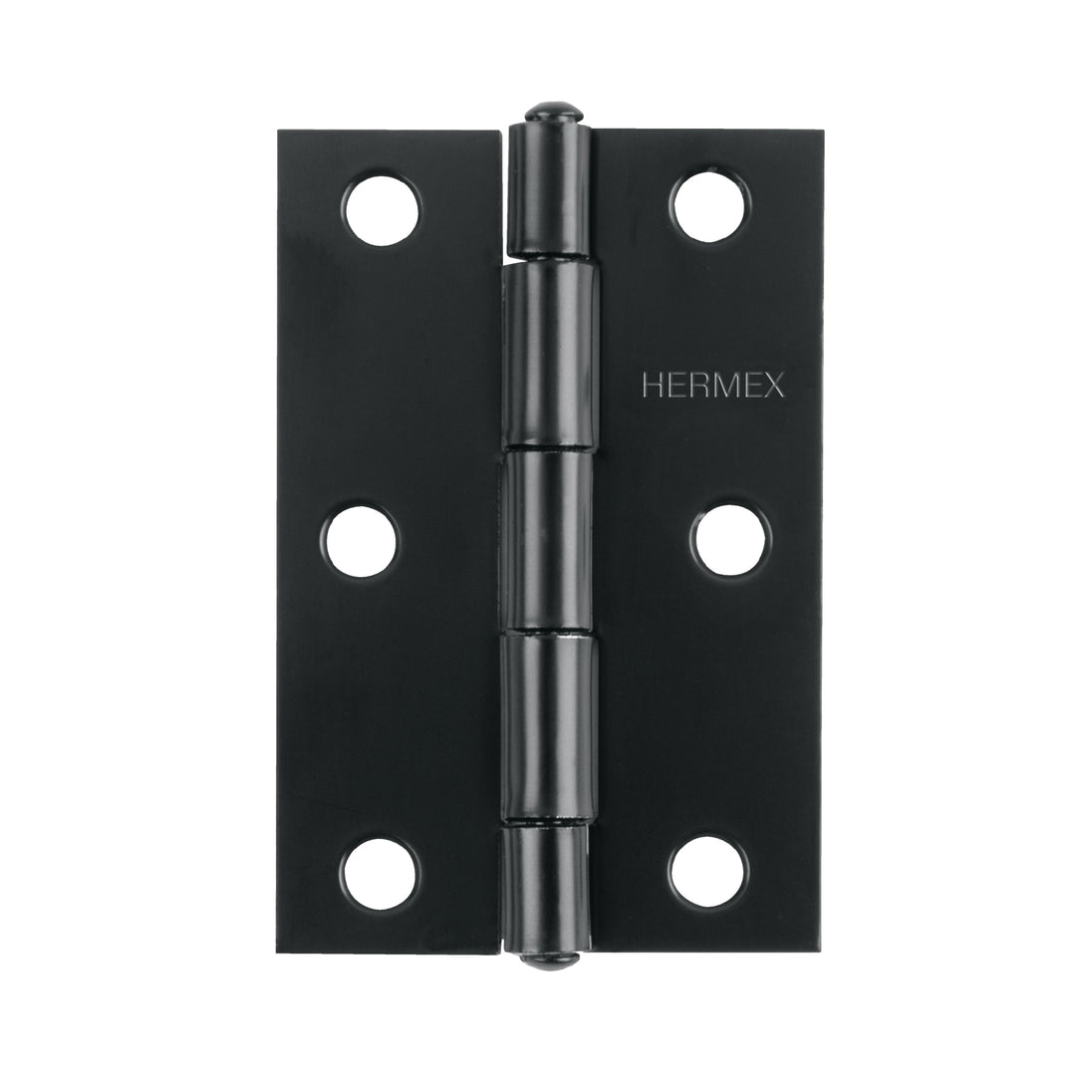 BR-256 Bisagra rectangular 2-1/2" negra, HERMEX