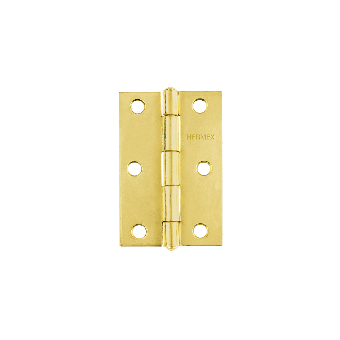 BR-301 Bisagra rectangular 3" acero latonado, HERMEX