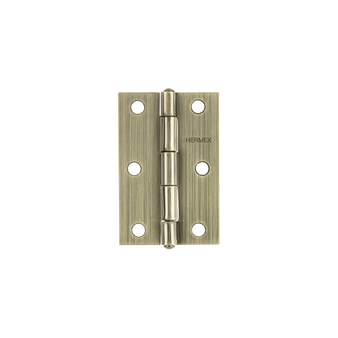 BR-302 Bisagra rectangular 3" latón antiguo, HERMEX