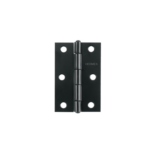 BR-306 Bisagra rectangular 3" negra, HERMEX