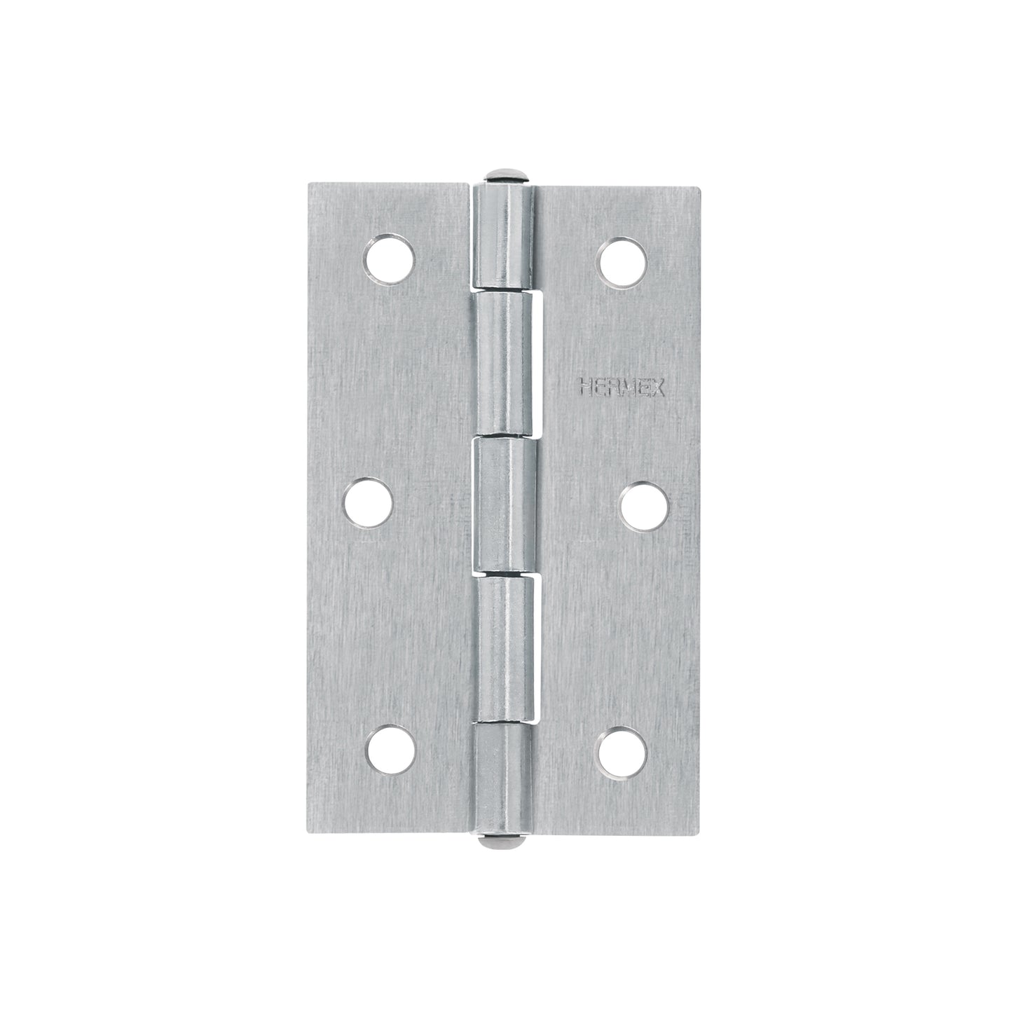BR-350 Bisagra rectangular 3-1/2" acero pulido, HERMEX
