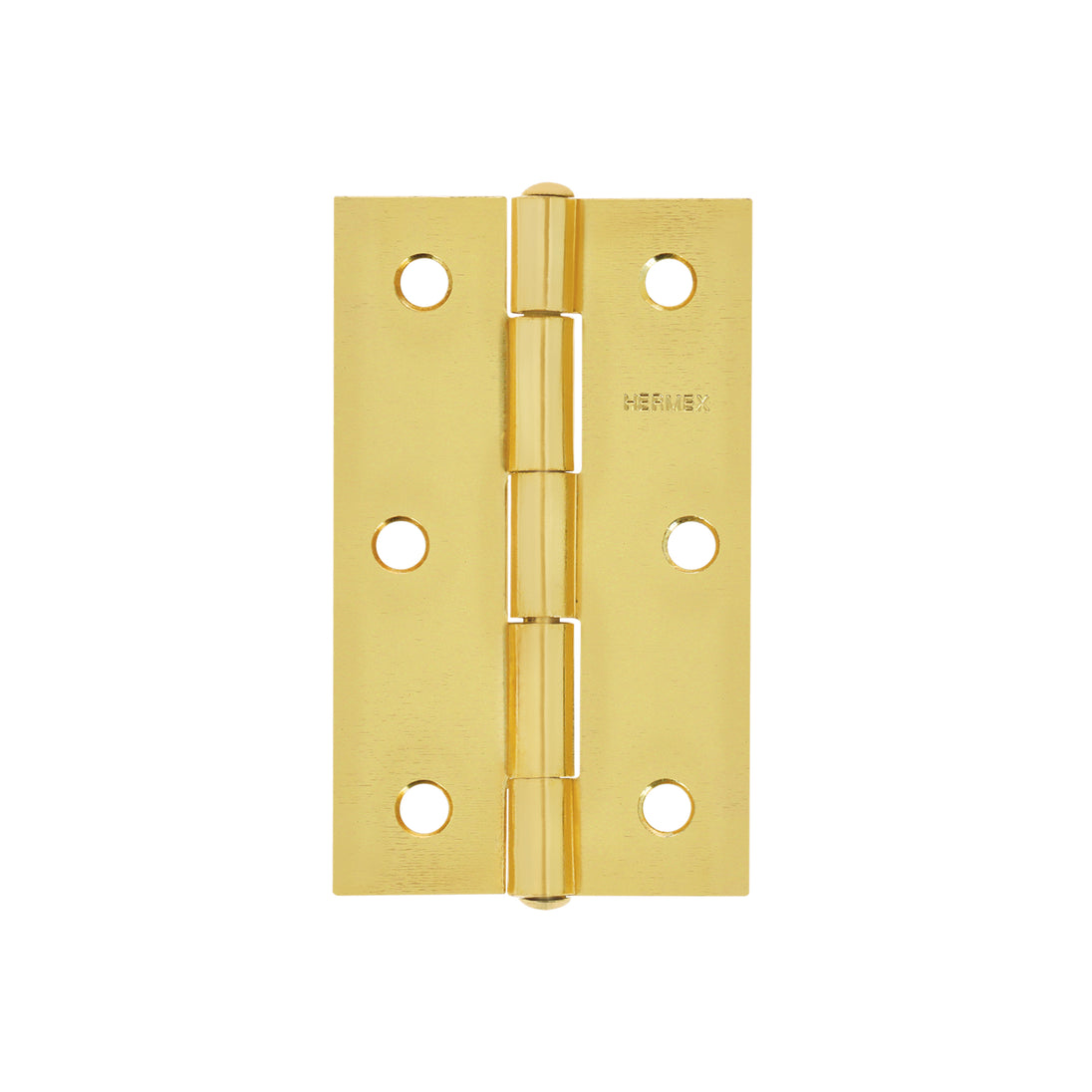 BR-351 Bisagra rectangular 3-1/2" acero latonado, HERMEX
