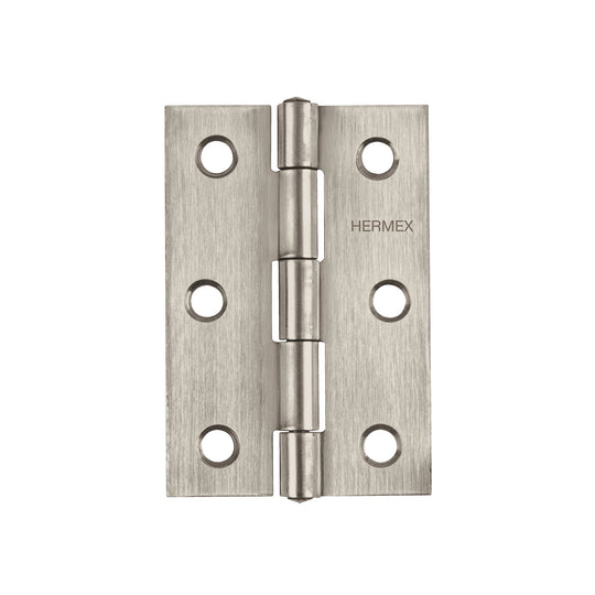 BR-354 Bisagra rectangular 3-1/2" acero inoxidable, HERMEX