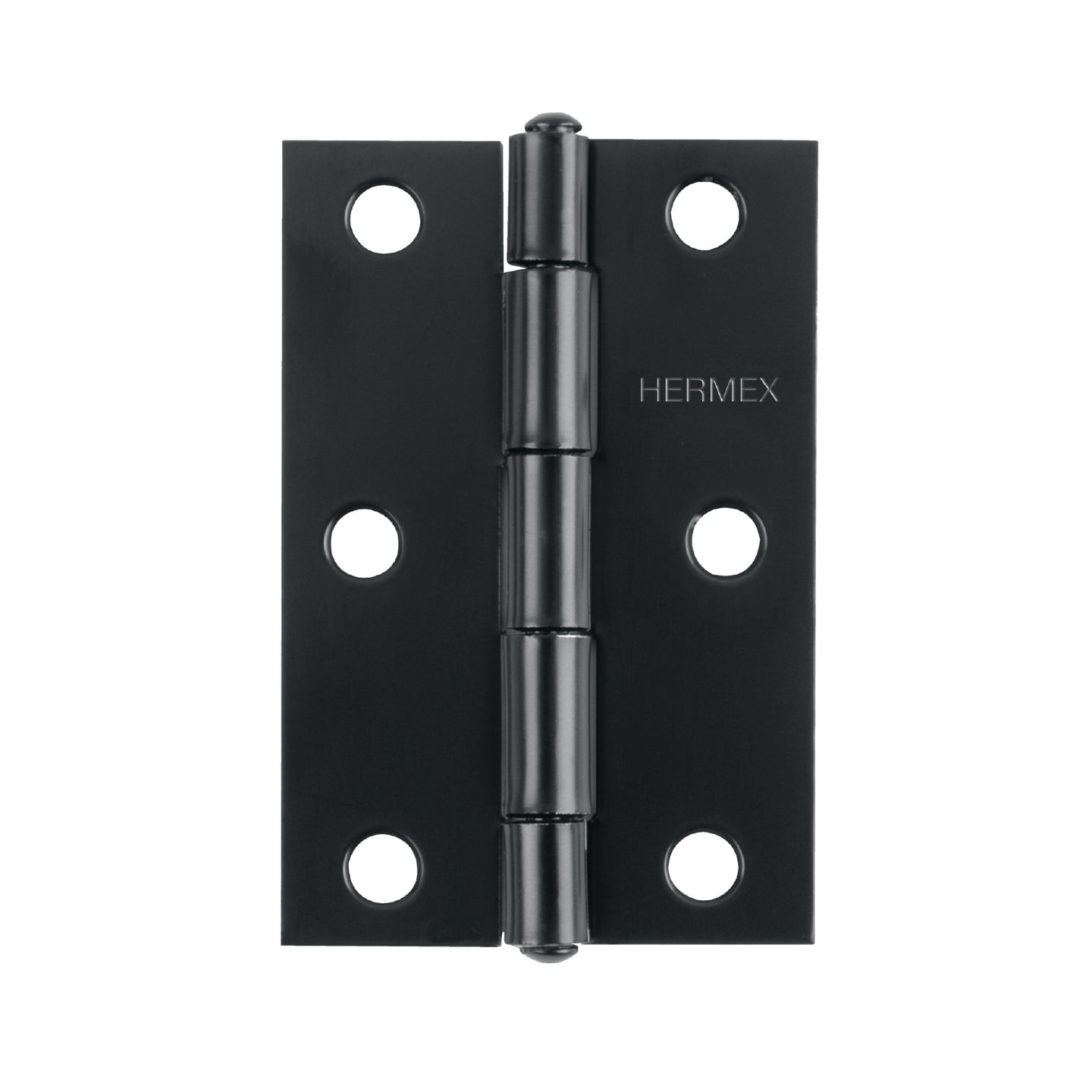 BR-356 Bisagra rectangular 3-1/2" negra, HERMEX