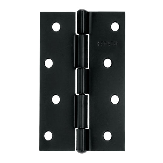 BR-406 Bisagra rectangular 4" negra, HERMEX