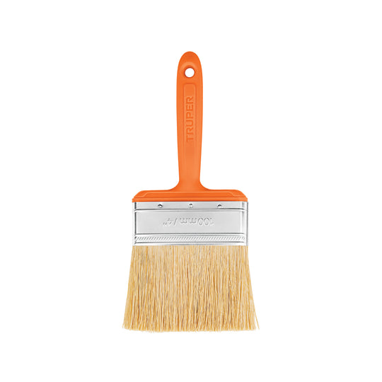 BREN-4 Brocha para encalar e impermeabilizar de 4", mango plástico
