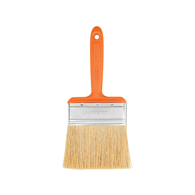 BREN-4 Brocha para encalar e impermeabilizar de 4", mango plástico