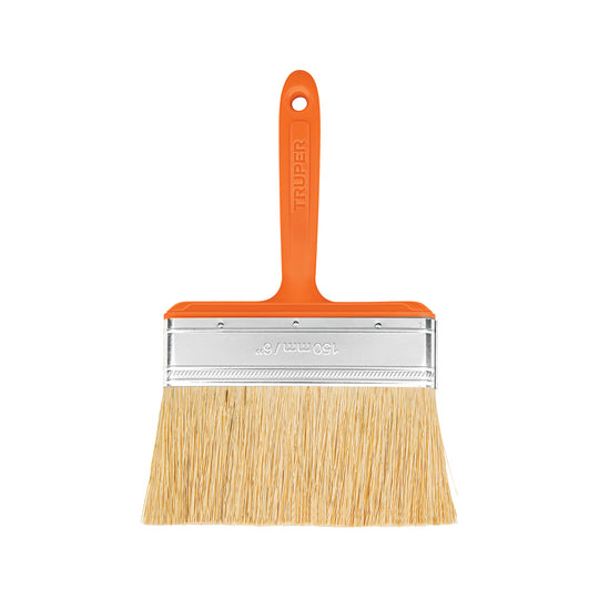 BREN-6 Brocha para encalar e impermeabilizar de 6", mango plástico