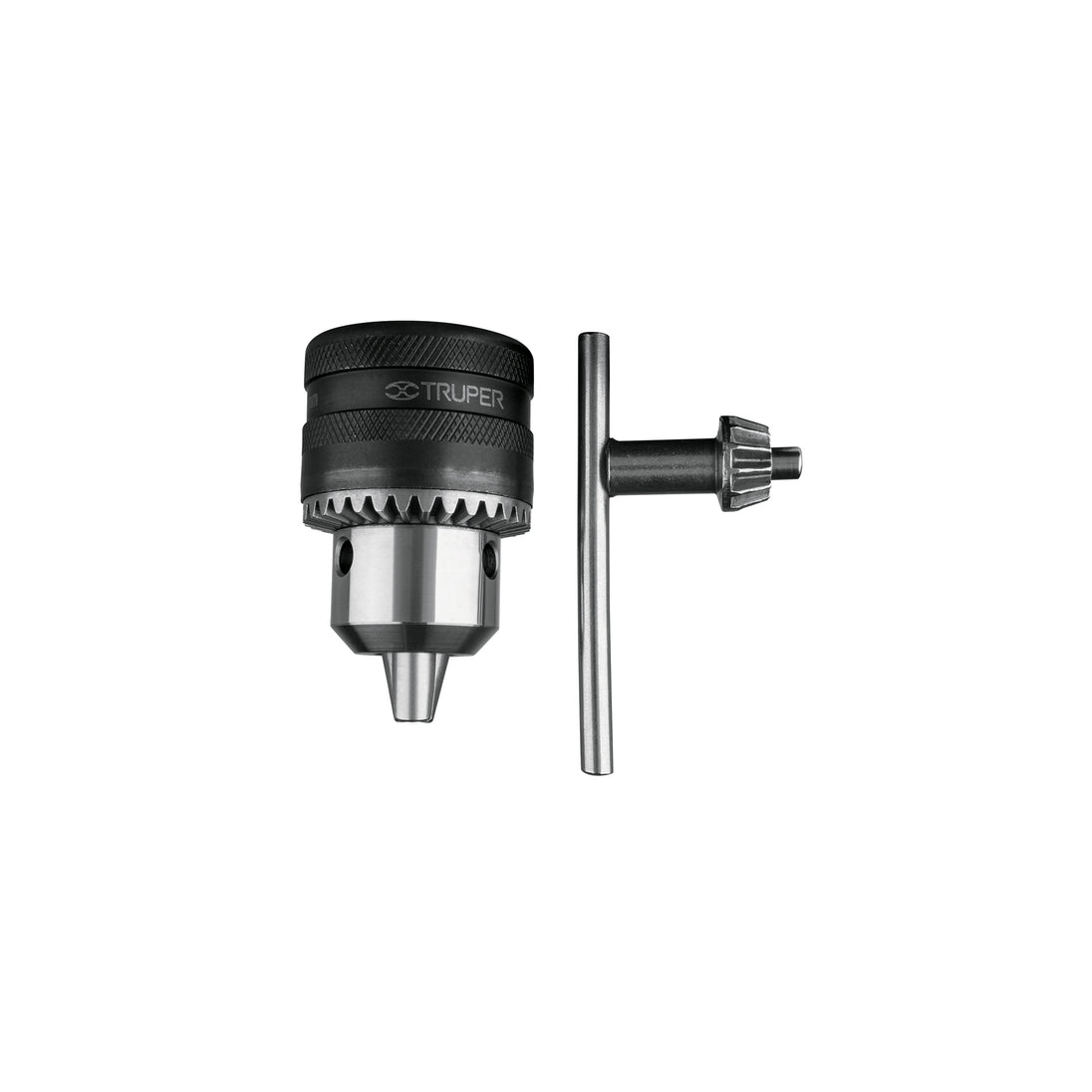 BRO-1/2N Broquero 1/2" con llave, cuerpo moleteado, TRUPER