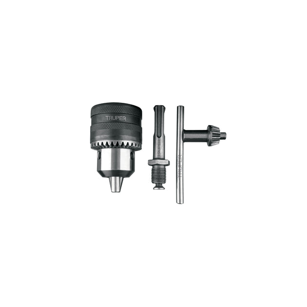 BRO-1/2S Broquero 1/2" con llave y adaptador SDS Plus, TRUPER